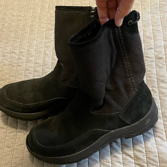 L.L. Bean Shoes - “LL Bean” boots, black suede mid height, gently used, size women’s 9